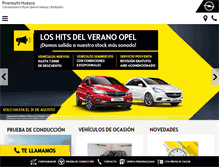 Tablet Screenshot of opel.pirenauto.es